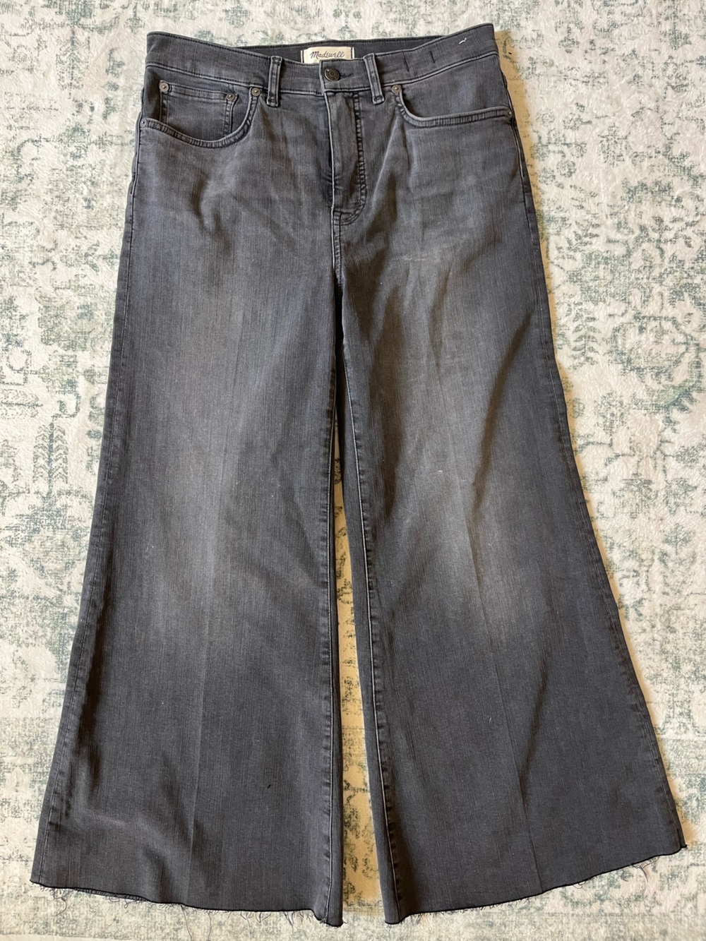 Madewell black flared jeans